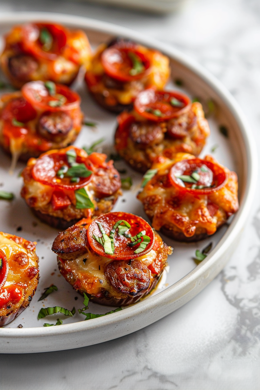 Mouthwatering Keto Italian Sausage and Pepperoni Pizza Bites Recipe for ...