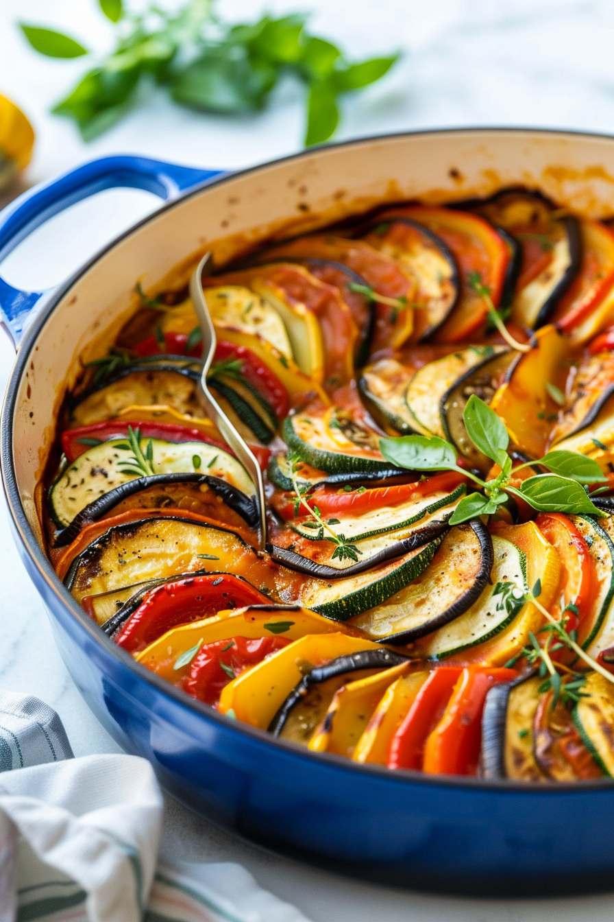 Easy Keto Dutch Oven Ratatouille with Fresh Herbs: A Healthy ...